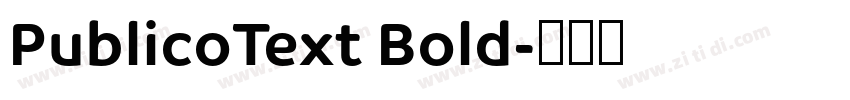 PublicoText Bold字体转换